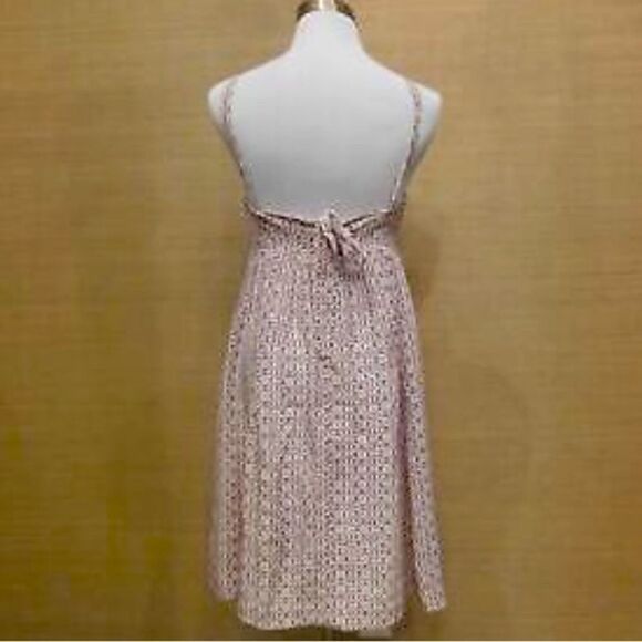 Madewell $150 Silk Convertible Halter Dress 2 Echo Grid G6487 - Picture 2 of 4